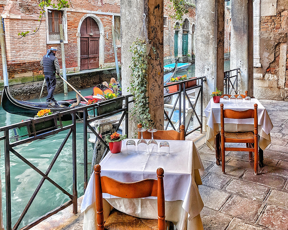 Boat Beside Restaurant